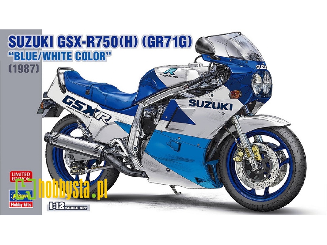 Suzuki Gsx-r750(H) (Gr71g) Blue/White Color (1987) - image 1