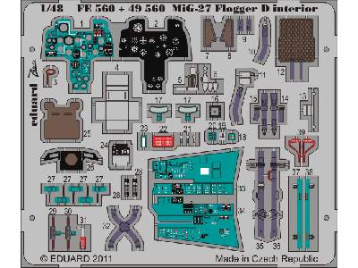 MiG-27 Flogger D interior S. A. 1/48 - Italeri - image 3