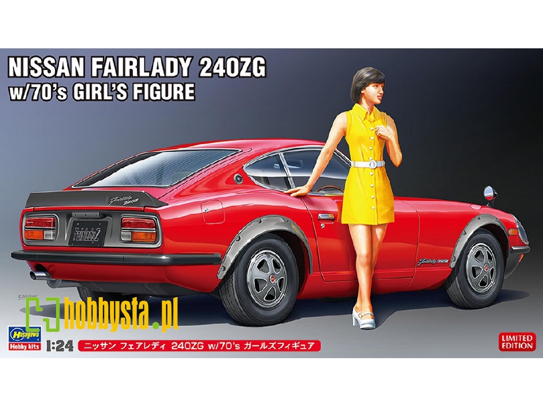 52339 Nissan Fairlady 240zg W/70's Girl's Figure - image 1