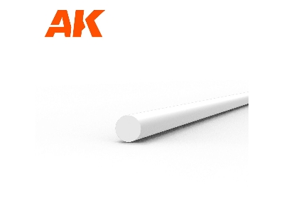 Rod 1.00 Diameter X 350mm - Styrene Rod - (1 Units) - image 1