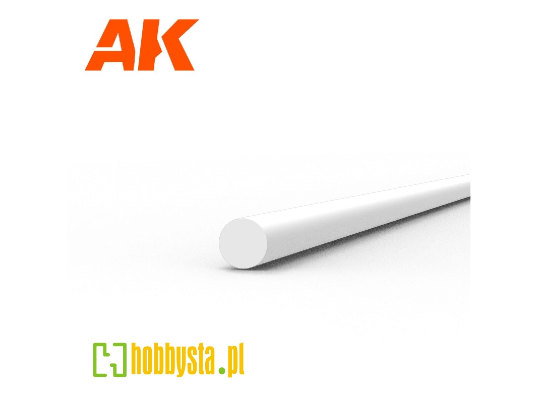 Rod 1.00 Diameter X 350mm - Styrene Rod - (1 Units) - image 1