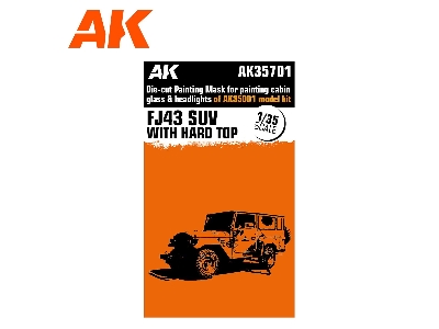 Die-cut Painting Mask For Painting Cabin Glass & Headlights Of Ak35001 Model Kit - image 4