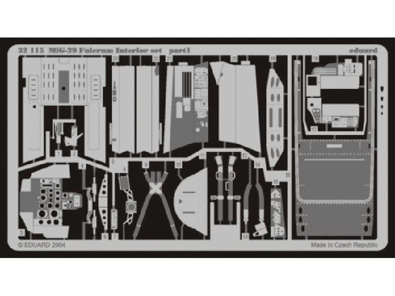 MiG-29 Fulcrum interior 1/32 - Revell - image 1