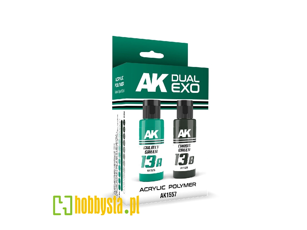 Ak 1557 13a Galaxy Green & 13b Chaos Green - Dual Exo Set 13 - image 1