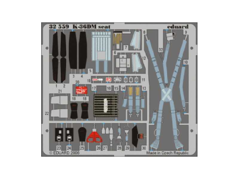 MiG-29 Fulcrum K-36DM seat 1/32 - Trumpeter - image 1