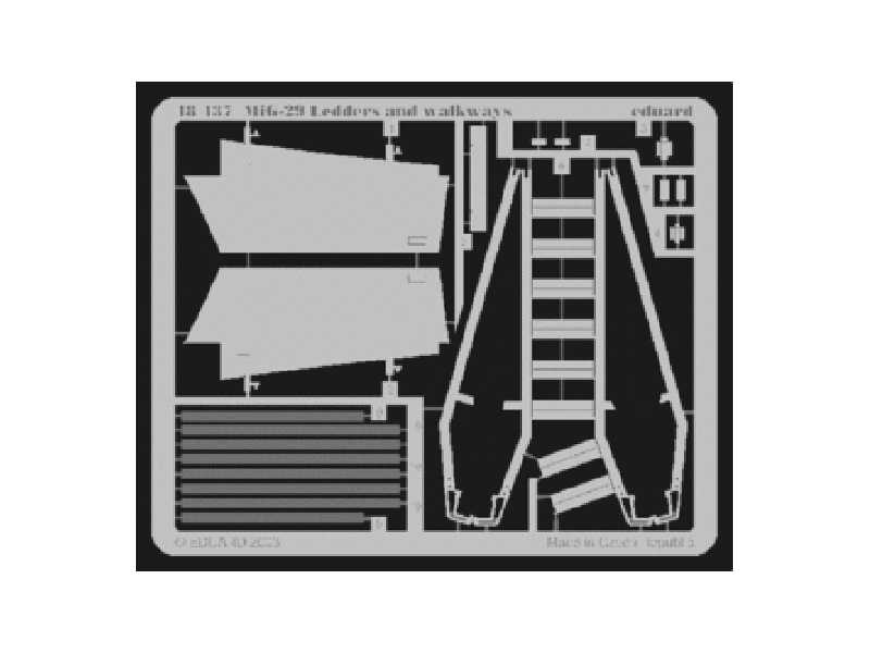 MiG-29 stair and walkways 1/48 - Academy Minicraft - image 1