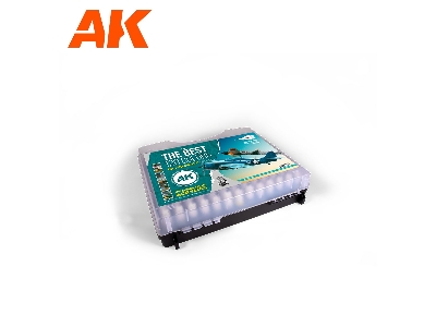 Ak 11706 3g Plastic Briefcase 120 Aircraft Colors Set - image 2