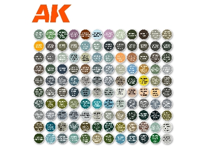 Ak 11706 3g Plastic Briefcase 120 Aircraft Colors Set - image 4