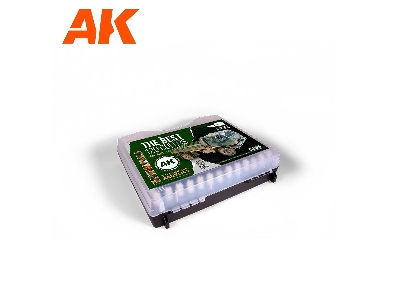 Ak 11705 3g Plastic Briefcase 120 Afv Colors Set - image 2