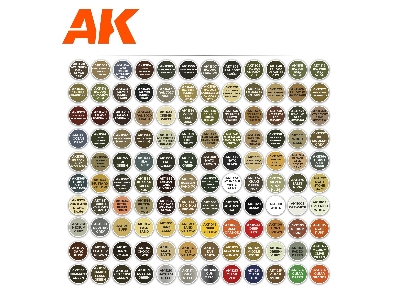 Ak 11705 3g Plastic Briefcase 120 Afv Colors Set - image 4