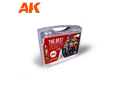 Ak 11704 3g Plastic Briefcase 120 Figure Colors Set - image 1