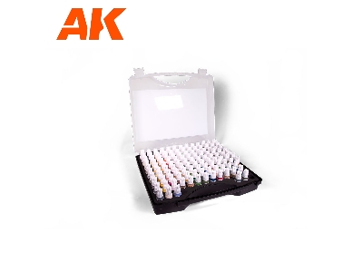 Ak 11704 3g Plastic Briefcase 120 Figure Colors Set - image 3