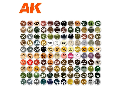 Ak 11704 3g Plastic Briefcase 120 Figure Colors Set - image 4
