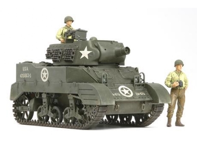 Us Howitzer Motor Carriage M8 - Awaiting Orders W/3 Figures - image 1