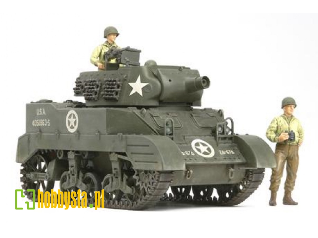 Us Howitzer Motor Carriage M8 - Awaiting Orders W/3 Figures - image 1