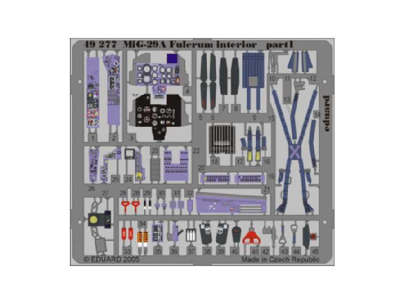 MiG-29A Fulcrum interior 1/48 - Academy Minicraft - image 1