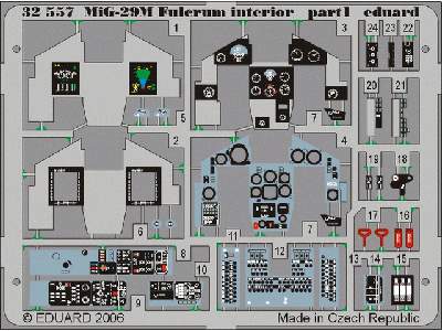 MiG-29M Fulcrum interior 1/32 - Trumpeter - image 2