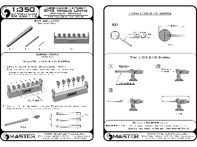 Sms Viribus Unitis - Lufy Uzbrojenia 305mm (12 Szt.), 150mm (12 Szt.), 70mm (18 Szt.) - Z żywicznym Elementem Do Osadzenia Luf (