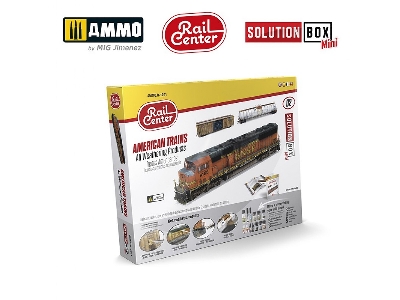 A.Mig R-1201 Ammo Rail Center Solution Box Mini 02 - American Trains. All Weathering Products - image 1