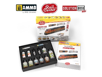 A.Mig R-1201 Ammo Rail Center Solution Box Mini 02 - American Trains. All Weathering Products - image 6