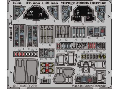 Mirage 2000B interior S. A. 1/48 - Kinetic - - image 1