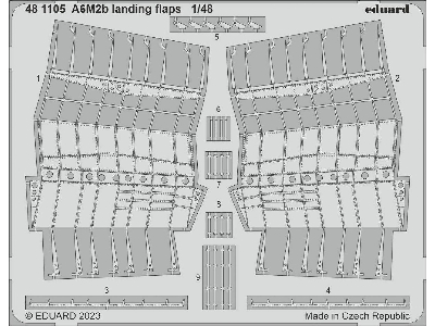 A6M2b landing flaps 1/48 - ACADEMY - image 1