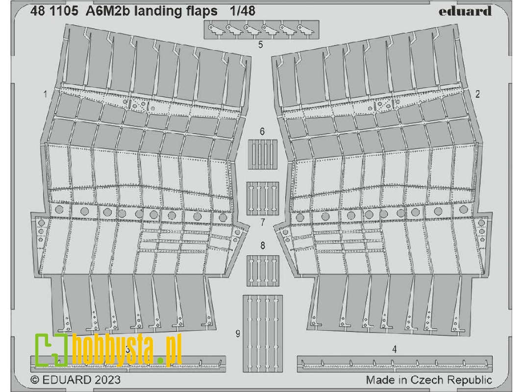 A6M2b landing flaps 1/48 - ACADEMY - image 1
