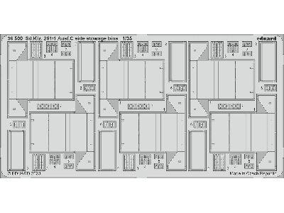 Sd. Kfz.  251/1 Ausf. C side stowage bins 1/35 - ACADEMY - image 1