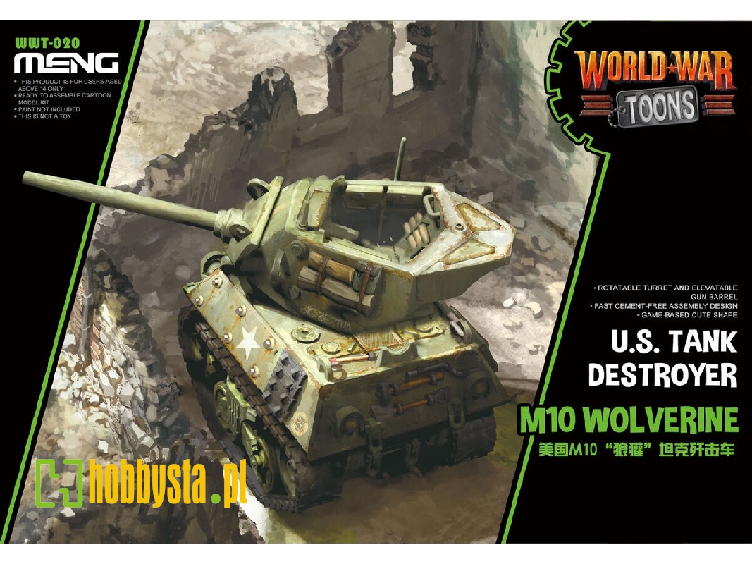 World War Toons M10 Wolverine U.S. Tank Destroyer - image 1