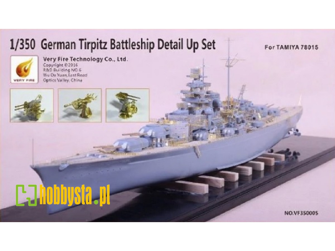 German Tirpitz Battleship Detail Up Set (Tamiya 78015) - image 1
