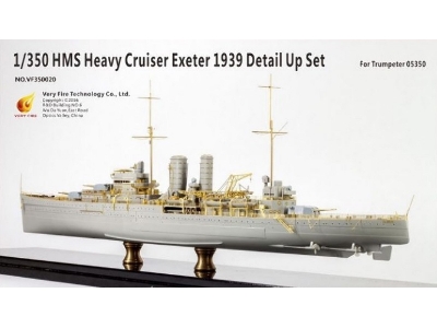 Hms Heavy Cruiser Exeter 1939 Detail Up Set (Trumpeter 05350) - image 1