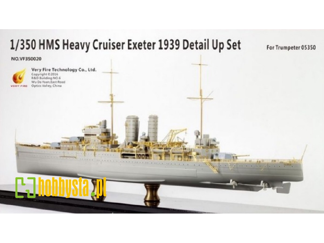 Hms Heavy Cruiser Exeter 1939 Detail Up Set (Trumpeter 05350) - image 1