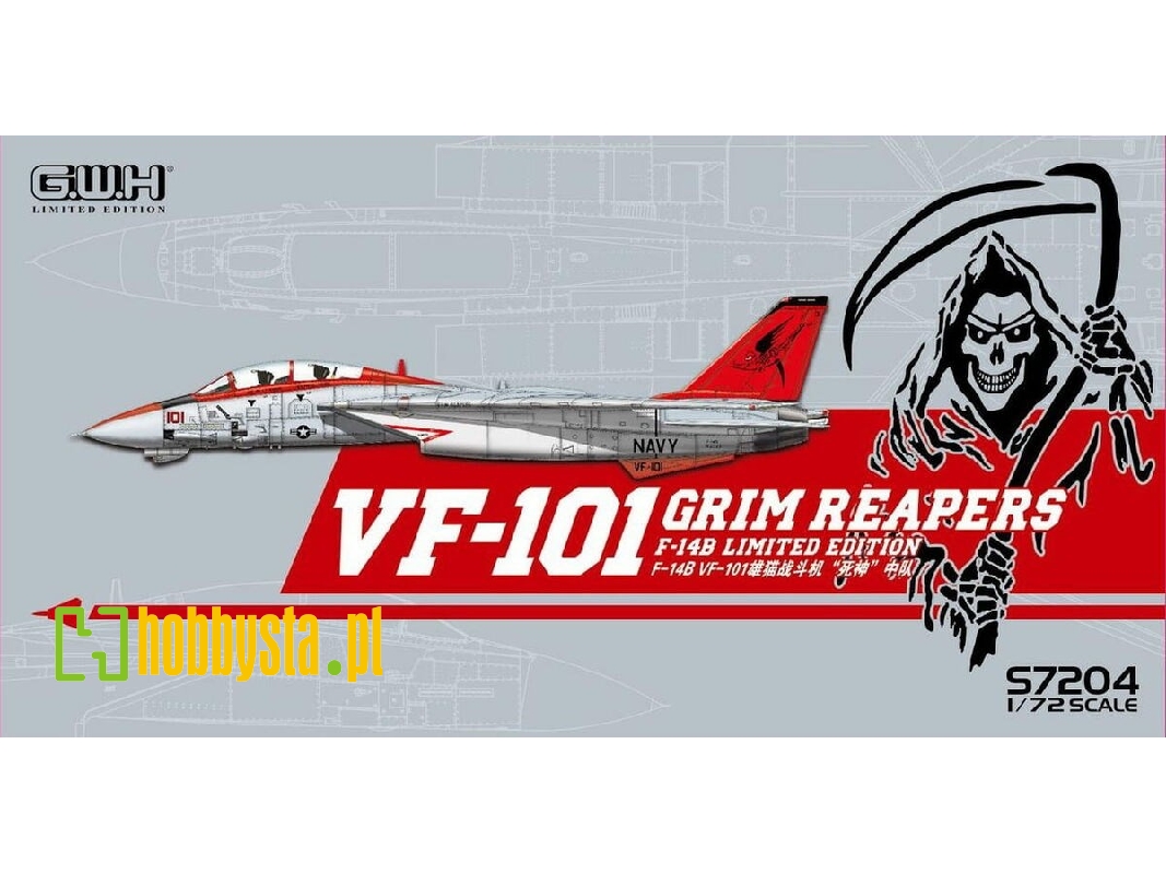 Vf-101 Grim Reapers F-14b Limited Edition - image 1