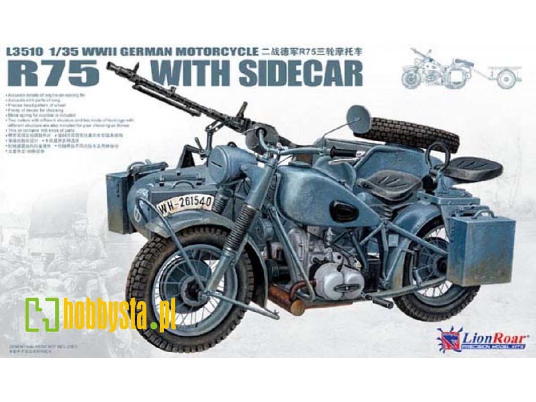 German Iiww Motorcycle Bmw R75 With Sidecar - image 1