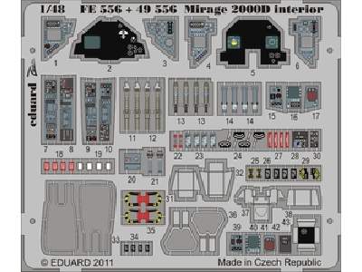 Mirage 2000D interior S. A. 1/48 - Kinetic - image 1