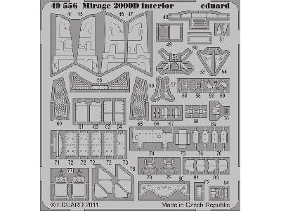 Mirage 2000D interior S. A. 1/48 - Kinetic - image 3