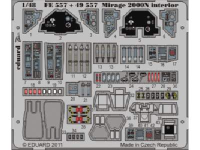 Mirage 2000N interior S. A. 1/48 - Kinetic - - image 1