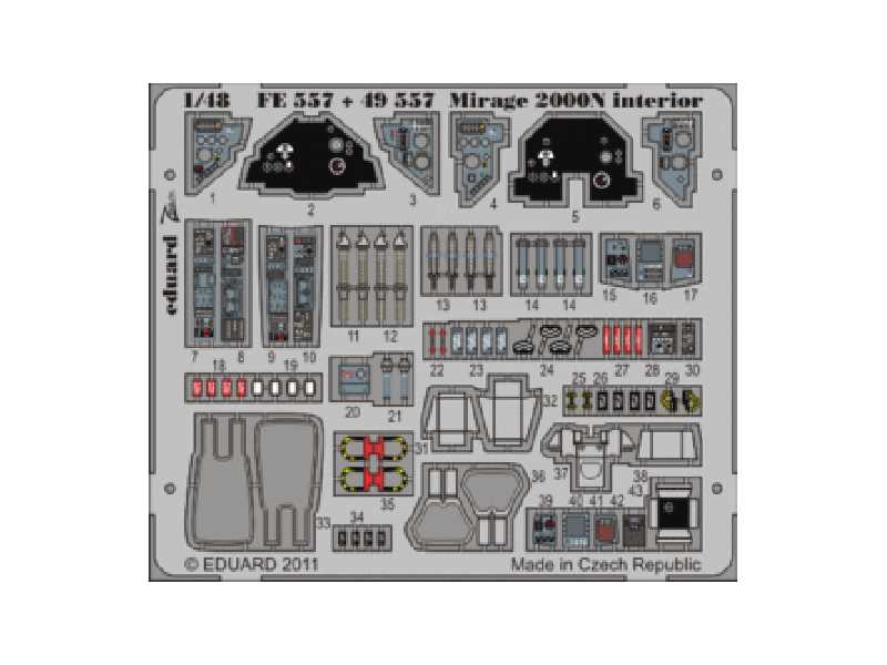 Mirage 2000N interior S. A. 1/48 - Kinetic - - image 1