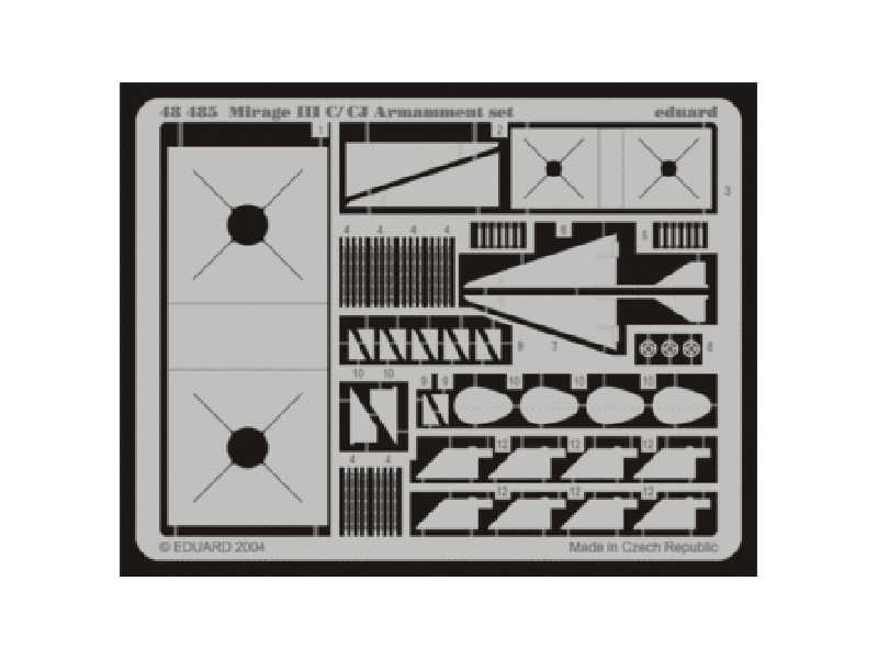 Mirage IIIC armament 1/48 - Eduard - image 1