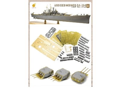 Uss Des Moines Ca-134 Deluxe Kit Edition - image 2