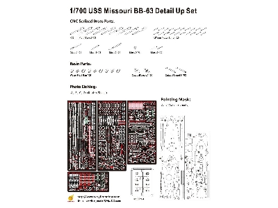 Uss Missouri Detail Up Set (For Very Fire) - image 2