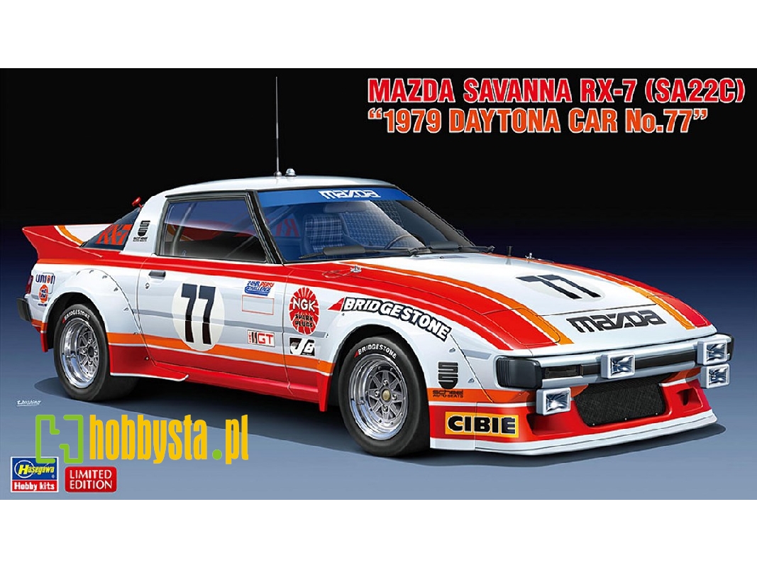 Mazda Savanna Rx-7 (Sa22c) 1977 Daytona Car No.77 - image 1