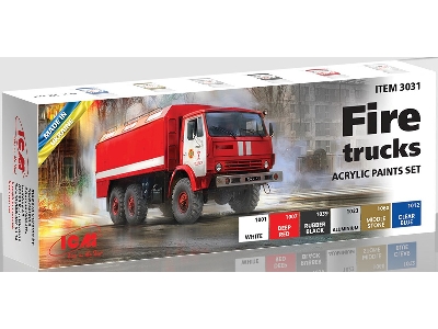 Acrylic Paint Set For Fire Trucks - image 1