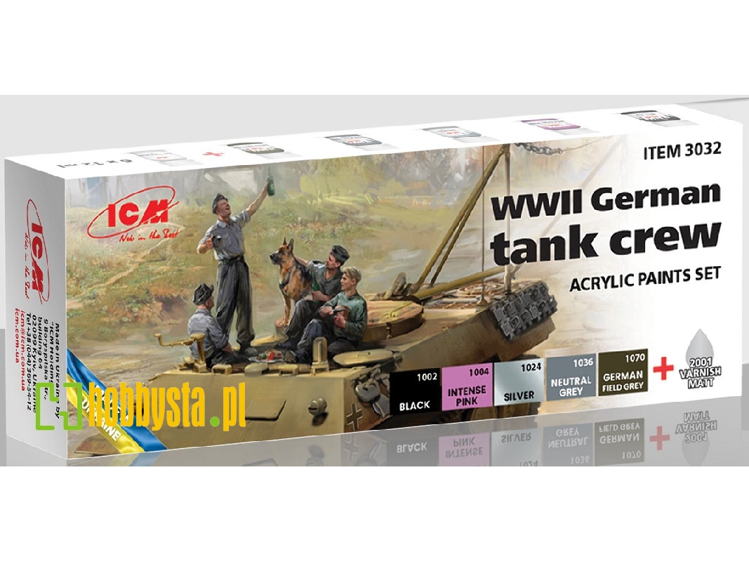 Acrylic Paint Set For WWII German Tank Crew - image 1