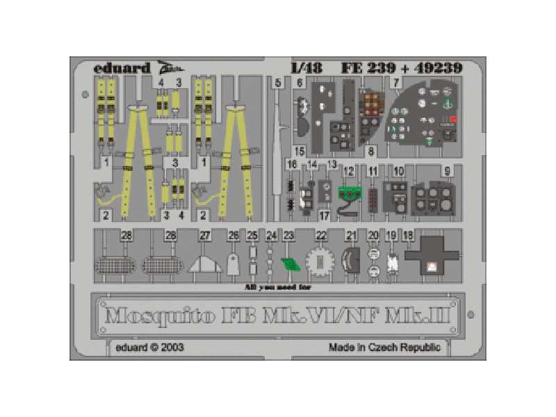 Mosquito FB Mk. VI/ NF Mk. II 1/48 - Tamiya - - image 1