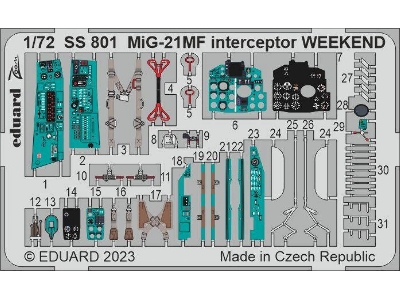 MiG-21MF interceptor WEEKEND 1/72 - EDUARD - image 1