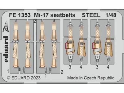 Mi-17 seatbelts STEEL 1/48 - AMK - image 1