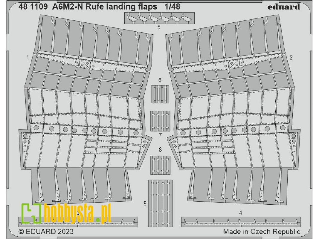 A6M2-N Rufe landing flaps 1/48 - EDUARD - image 1