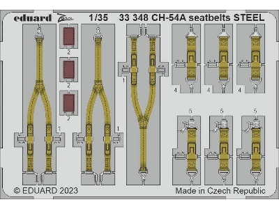 CH-54A seatbelts STEEL 1/35 - ICM - image 1
