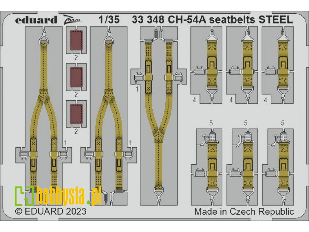 CH-54A seatbelts STEEL 1/35 - ICM - image 1